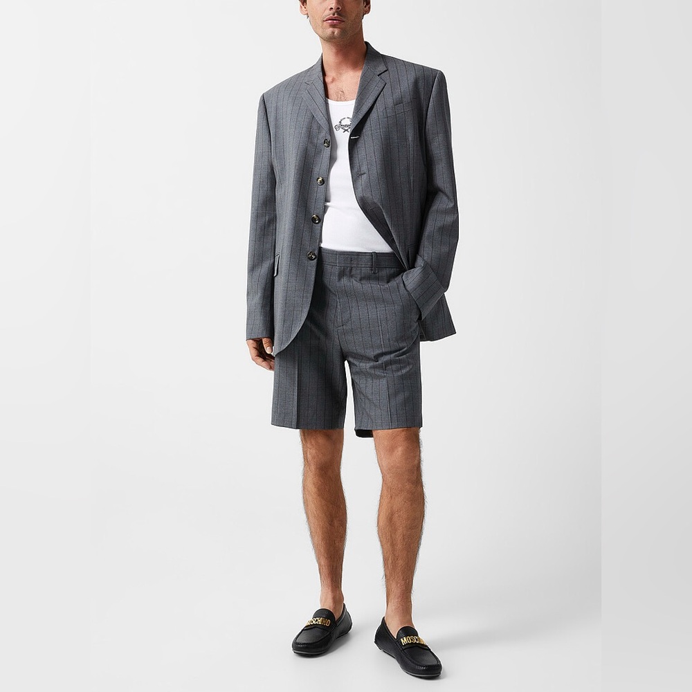 Moschino Couture Gray Men's Shorts size 30 US 100% virgin wool
